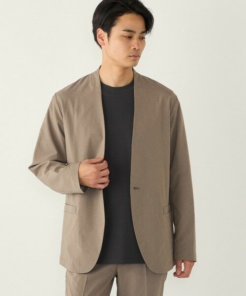 SHIPS / シップス ノーカラージャケット | SHIPS Colors:〈遮熱・吸水速乾・接触冷感〉ファンクショナル ノーカラー ジャケット◇ | 詳細14