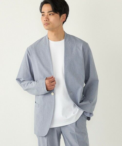 SHIPS / シップス ノーカラージャケット | SHIPS Colors:〈遮熱・吸水速乾・接触冷感〉ファンクショナル ノーカラー ジャケット◇ | 詳細21