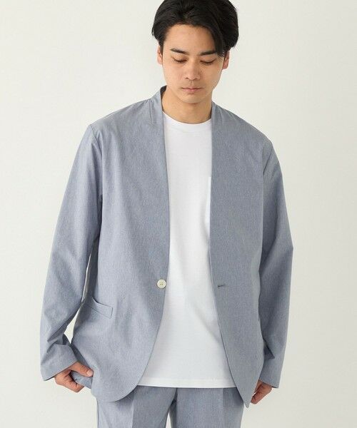 SHIPS / シップス ノーカラージャケット | SHIPS Colors:〈遮熱・吸水速乾・接触冷感〉ファンクショナル ノーカラー ジャケット◇ | 詳細22