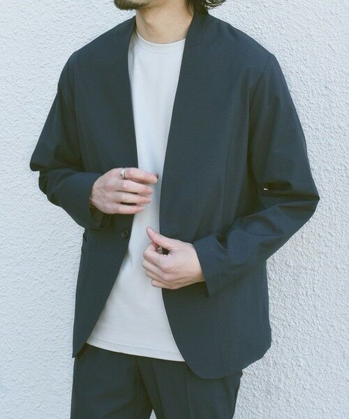 SHIPS / シップス ノーカラージャケット | SHIPS Colors:〈遮熱・吸水速乾・接触冷感〉ファンクショナル ノーカラー ジャケット◇ | 詳細28