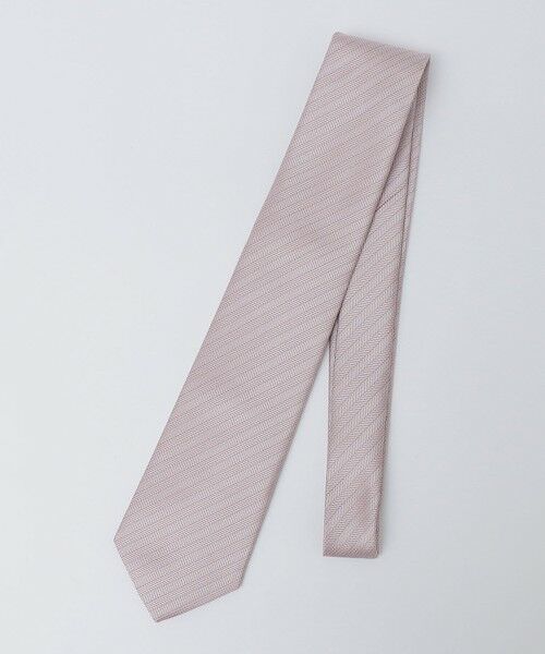 SHIPS / シップス ネクタイ | SHIPS Colors:日本製 シルク ヘリンボーン柄 ネクタイ（オレンジ）