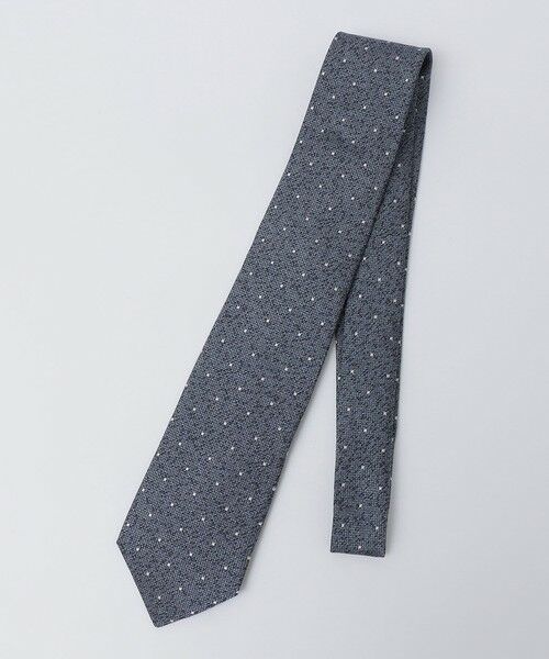 SHIPS / シップス ネクタイ | SHIPS Colors:日本製 シルク ドット柄 ネクタイ（ダークグレー）