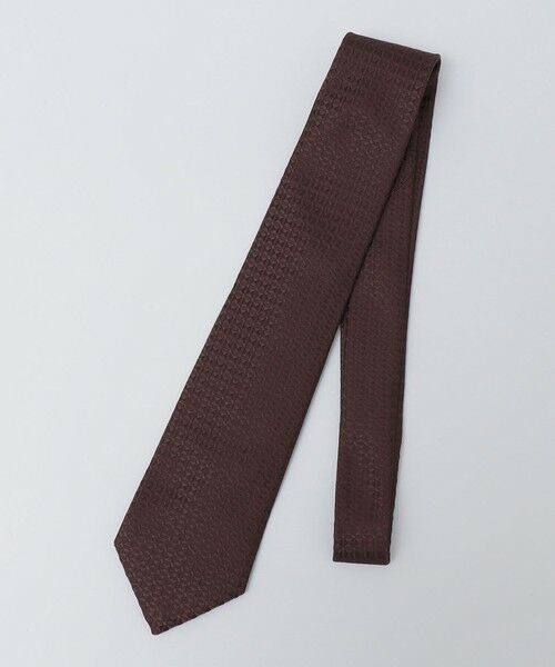 SHIPS / シップス ネクタイ | SHIPS Colors:日本製 シルク 総柄 ネクタイ（ブラウン）