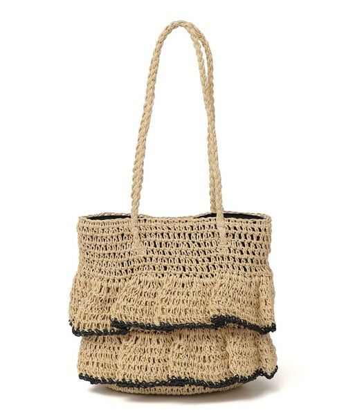 SHIPS / シップス かごバック | 《予約》SHIPS Colors:ペーパー フリル トート◆ | 詳細1