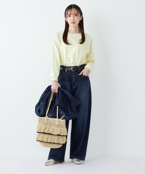 SHIPS / シップス かごバック | 《予約》SHIPS Colors:ペーパー フリル トート◆ | 詳細3