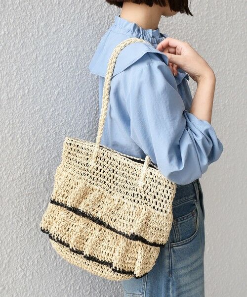 SHIPS / シップス かごバック | 《予約》SHIPS Colors:ペーパー フリル トート◆ | 詳細11