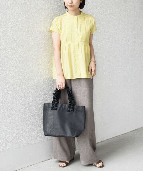 SHIPS / シップス トートバッグ | 《予約》SHIPS Colors:フリルハンドル メッシュ トート◆ | 詳細4