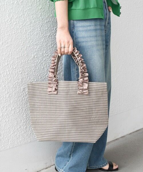 SHIPS / シップス トートバッグ | 《予約》SHIPS Colors:フリルハンドル メッシュ トート◆ | 詳細17