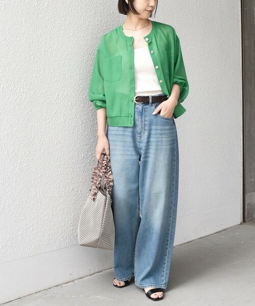 SHIPS / シップス トートバッグ | 《予約》SHIPS Colors:フリルハンドル メッシュ トート◆ | 詳細19