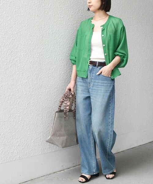 SHIPS / シップス トートバッグ | 《予約》SHIPS Colors:フリルハンドル メッシュ トート◆ | 詳細20