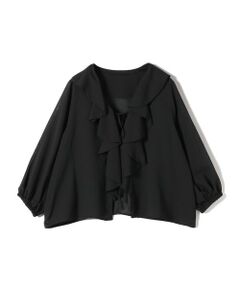 SHIPS / シップス シャツ・ブラウス | SHIPS Colors:〈手洗い可能〉メッシュ 羽織り ラッフル シャツ