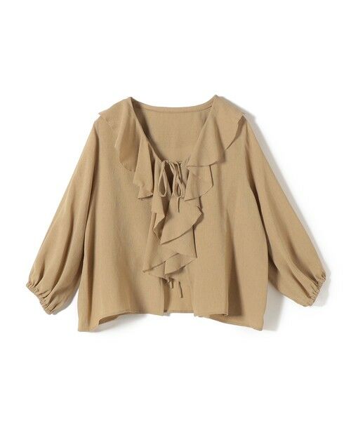 SHIPS / シップス シャツ・ブラウス | SHIPS Colors:〈手洗い可能〉メッシュ 羽織り ラッフル シャツ | 詳細2