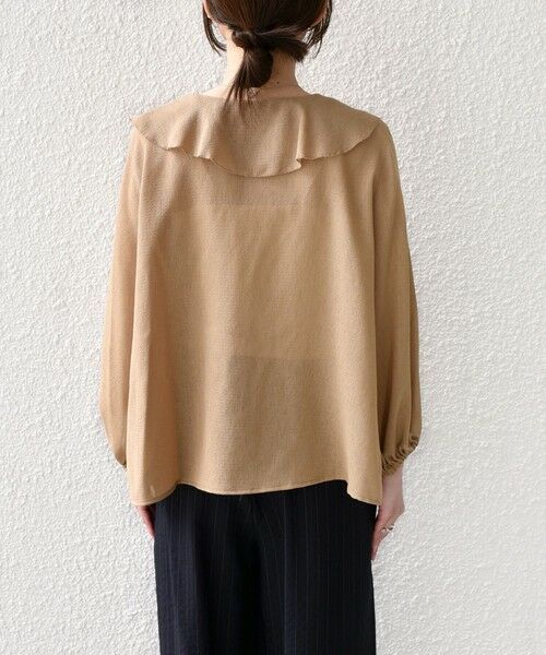 SHIPS / シップス シャツ・ブラウス | SHIPS Colors:〈手洗い可能〉メッシュ 羽織り ラッフル シャツ | 詳細13