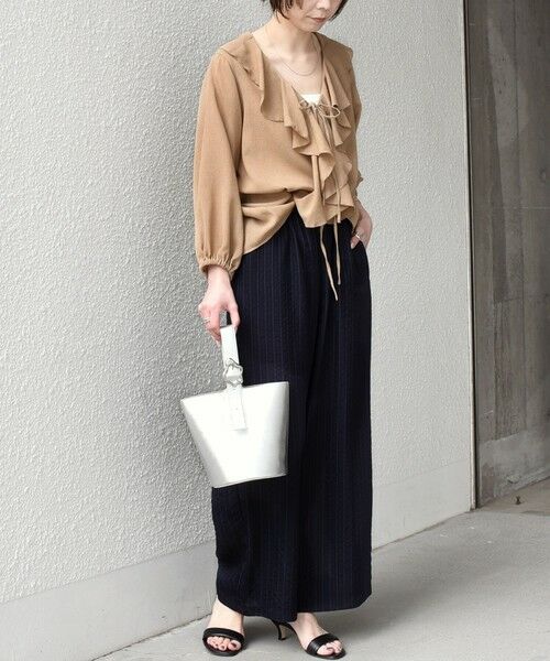 SHIPS / シップス シャツ・ブラウス | SHIPS Colors:〈手洗い可能〉メッシュ 羽織り ラッフル シャツ | 詳細18