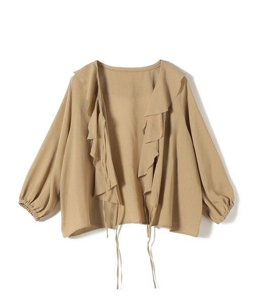 SHIPS / シップス シャツ・ブラウス | SHIPS Colors:〈手洗い可能〉メッシュ 羽織り ラッフル シャツ | 詳細4