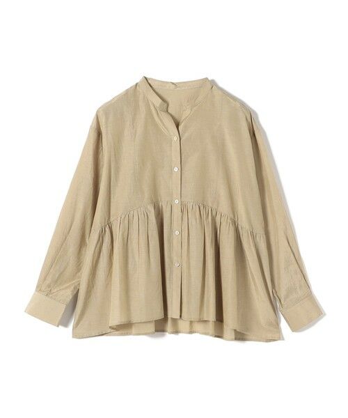 SHIPS / シップス シャツ・ブラウス | SHIPS Colors:〈手洗い可能〉コットン キュプラ ペプラム シャツ（ベージュ）