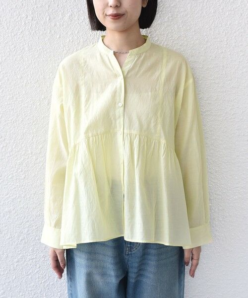 SHIPS / シップス シャツ・ブラウス | SHIPS Colors:〈手洗い可能〉コットン キュプラ ペプラム シャツ | 詳細7