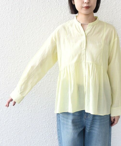 SHIPS / シップス シャツ・ブラウス | SHIPS Colors:〈手洗い可能〉コットン キュプラ ペプラム シャツ | 詳細10