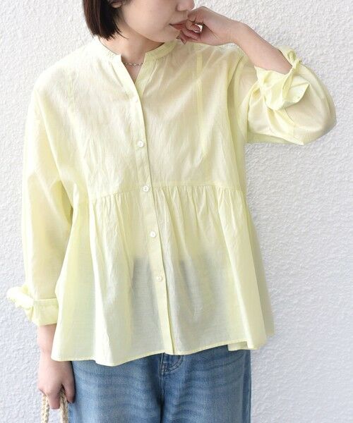 SHIPS / シップス シャツ・ブラウス | SHIPS Colors:〈手洗い可能〉コットン キュプラ ペプラム シャツ | 詳細13