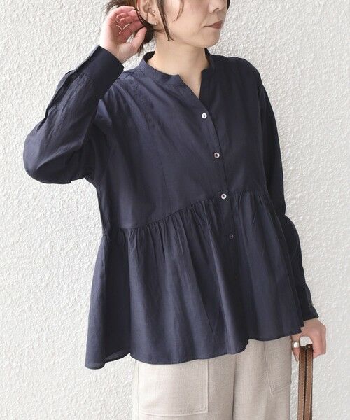 SHIPS / シップス シャツ・ブラウス | SHIPS Colors:〈手洗い可能〉コットン キュプラ ペプラム シャツ | 詳細21