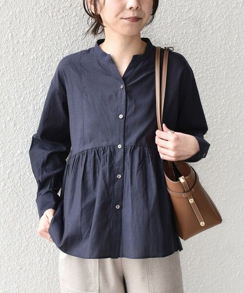 SHIPS / シップス シャツ・ブラウス | SHIPS Colors:〈手洗い可能〉コットン キュプラ ペプラム シャツ | 詳細22