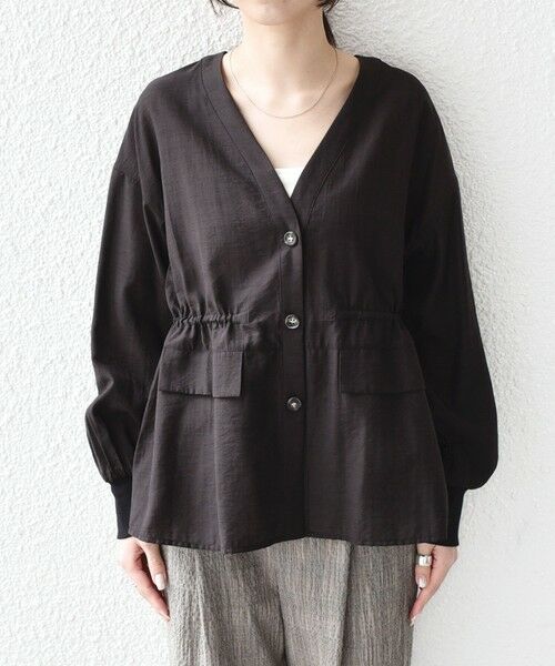 SHIPS / シップス シャツ・ブラウス | 《予約》SHIPS Colors:〈手洗い可能〉シアー スラブ シャツ ブルゾン◆ | 詳細3