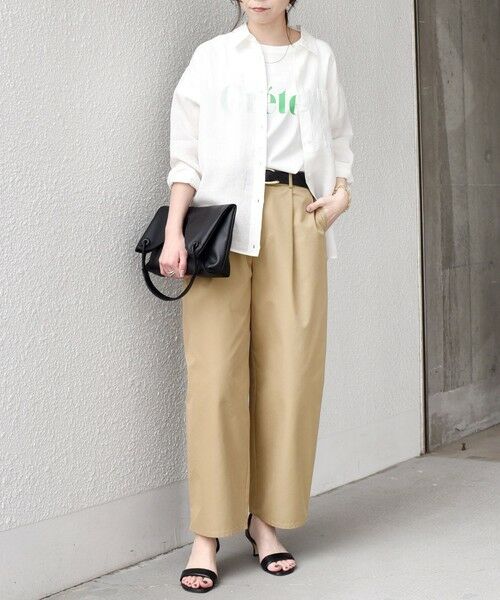 SHIPS / シップス シャツ・ブラウス | SHIPS Colors:〈洗濯機可能〉ユーロリネン 2WAY ロングスリーブ シャツ◇ | 詳細3