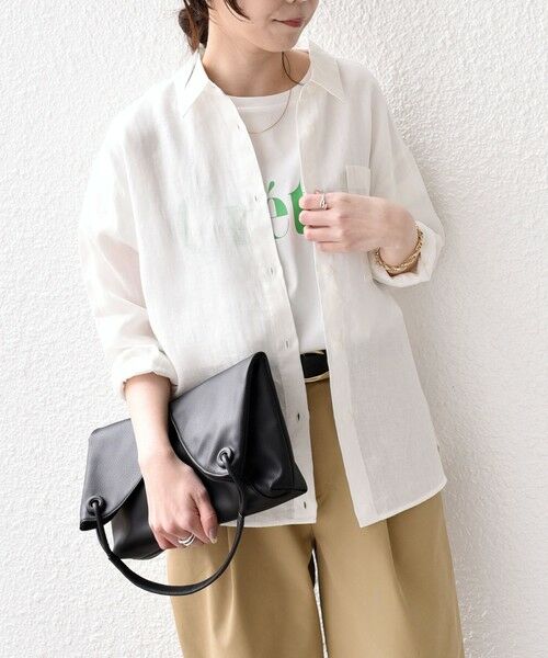 SHIPS / シップス シャツ・ブラウス | SHIPS Colors:〈洗濯機可能〉ユーロリネン 2WAY ロングスリーブ シャツ◇ | 詳細5