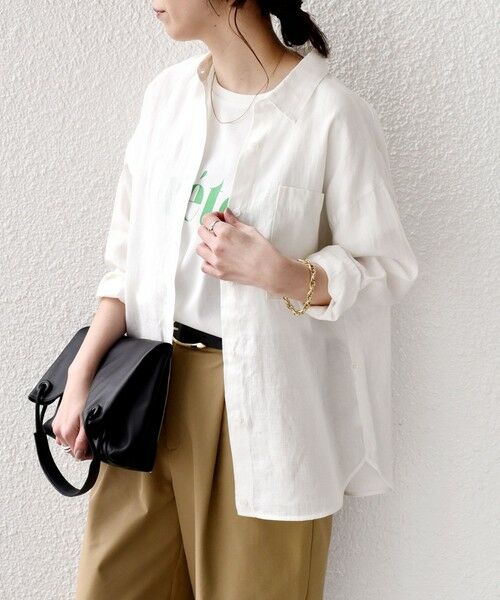 SHIPS / シップス シャツ・ブラウス | SHIPS Colors:〈洗濯機可能〉ユーロリネン 2WAY ロングスリーブ シャツ◇ | 詳細6