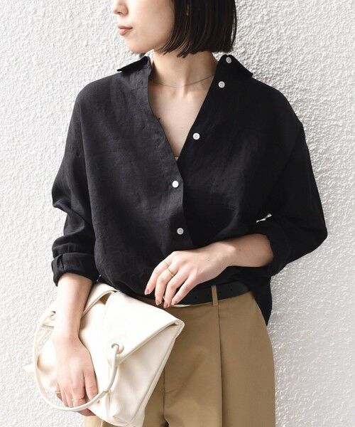 SHIPS / シップス シャツ・ブラウス | SHIPS Colors:〈洗濯機可能〉ユーロリネン 2WAY ロングスリーブ シャツ◇ | 詳細13