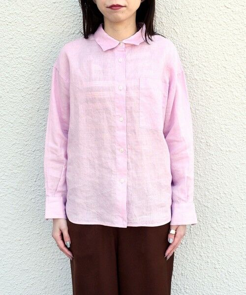 SHIPS / シップス シャツ・ブラウス | 《予約》SHIPS Colors:〈洗濯機可能〉ユーロリネン 2WAY ロングスリーブ シャツ◆ | 詳細10