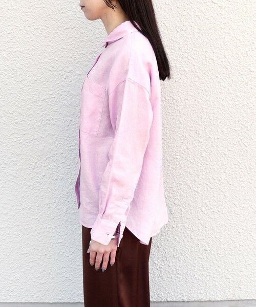 SHIPS / シップス シャツ・ブラウス | 《予約》SHIPS Colors:〈洗濯機可能〉ユーロリネン 2WAY ロングスリーブ シャツ◆ | 詳細11