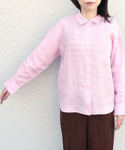 SHIPS / シップス シャツ・ブラウス | 《予約》SHIPS Colors:〈洗濯機可能〉ユーロリネン 2WAY ロングスリーブ シャツ◆ | 詳細13