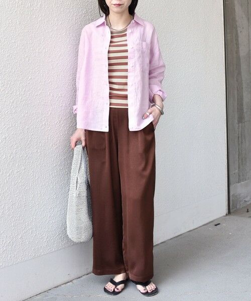 SHIPS / シップス シャツ・ブラウス | 《予約》SHIPS Colors:〈洗濯機可能〉ユーロリネン 2WAY ロングスリーブ シャツ◆ | 詳細22