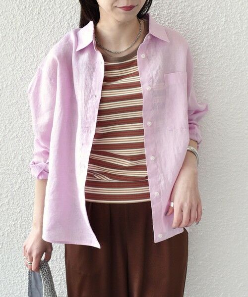 SHIPS / シップス シャツ・ブラウス | SHIPS Colors:〈洗濯機可能〉ユーロリネン (EURO Linen) 2WAY ロングスリーブ シャツ◇ | 詳細30