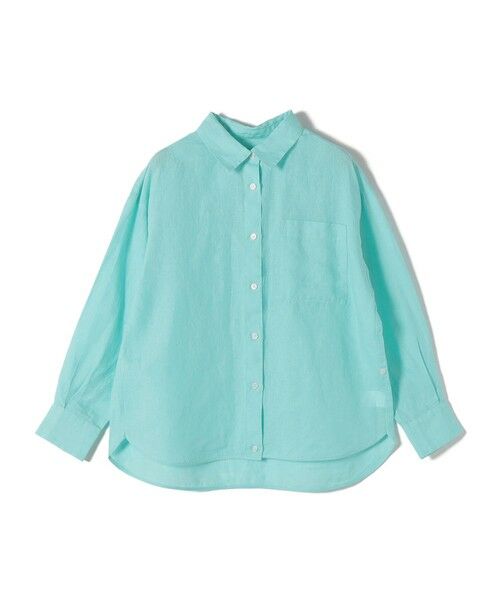 SHIPS / シップス シャツ・ブラウス | 《予約》SHIPS Colors:〈洗濯機可能〉ユーロリネン 2WAY ロングスリーブ シャツ◆（ライトブルー）