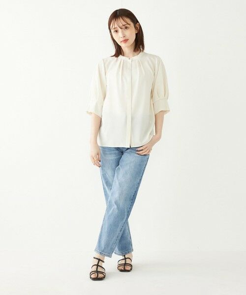 SHIPS / シップス シャツ・ブラウス | 《予約》SHIPS Colors:〈洗濯機可能〉ジョーゼット タック スリーブ ブラウス◆ | 詳細9