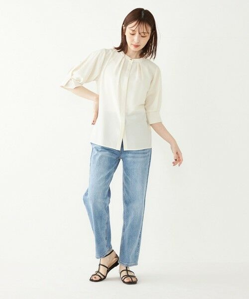 SHIPS / シップス シャツ・ブラウス | 《予約》SHIPS Colors:〈洗濯機可能〉ジョーゼット タック スリーブ ブラウス◆ | 詳細10