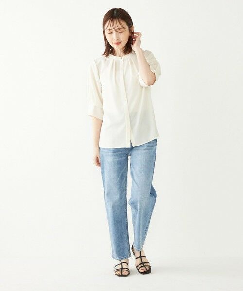 SHIPS / シップス シャツ・ブラウス | 《予約》SHIPS Colors:〈洗濯機可能〉ジョーゼット タック スリーブ ブラウス◆ | 詳細11