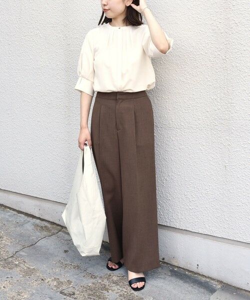 SHIPS / シップス シャツ・ブラウス | 《予約》SHIPS Colors:〈洗濯機可能〉ジョーゼット タック スリーブ ブラウス◆ | 詳細13