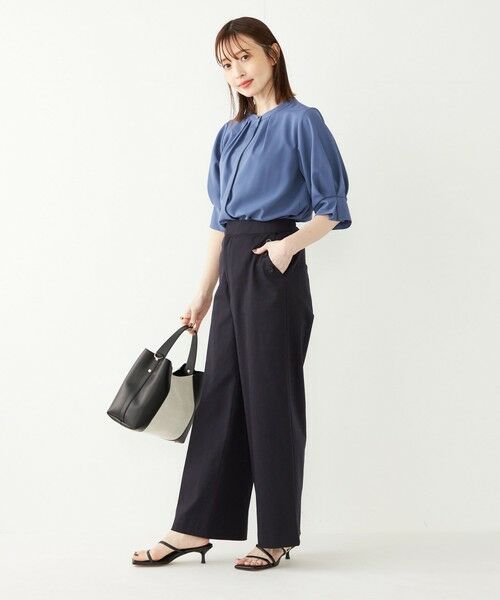 SHIPS / シップス シャツ・ブラウス | 《予約》SHIPS Colors:〈洗濯機可能〉ジョーゼット タック スリーブ ブラウス◆ | 詳細22