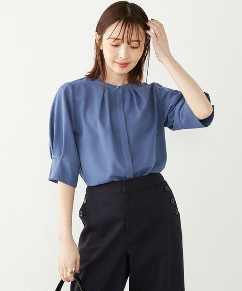 SHIPS / シップス シャツ・ブラウス | 《予約》SHIPS Colors:〈洗濯機可能〉ジョーゼット タック スリーブ ブラウス◆ | 詳細26