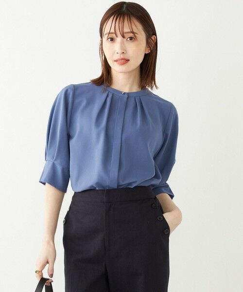 SHIPS / シップス シャツ・ブラウス | 《予約》SHIPS Colors:〈洗濯機可能〉ジョーゼット タック スリーブ ブラウス◆ | 詳細27