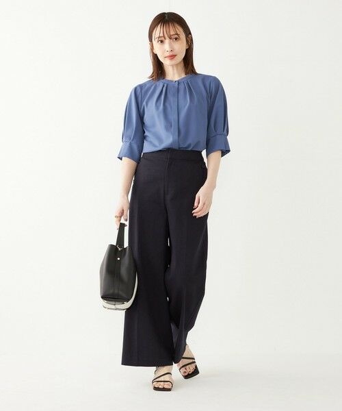 SHIPS / シップス シャツ・ブラウス | 《予約》SHIPS Colors:〈洗濯機可能〉ジョーゼット タック スリーブ ブラウス◆ | 詳細30