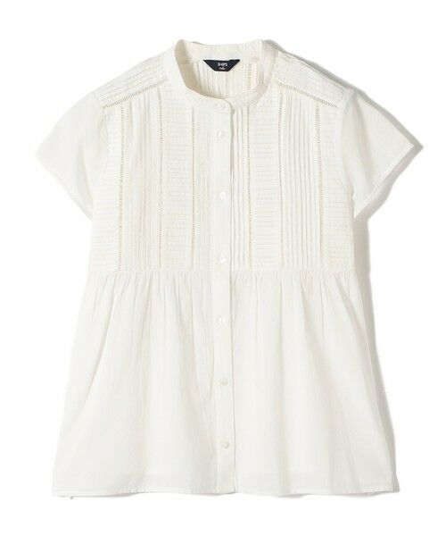 SHIPS / シップス シャツ・ブラウス | 《予約》SHIPS Colors:〈手洗い可能〉コットン ピンタック ジョイント シャツ2◆（オフホワイト）