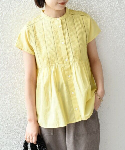 SHIPS / シップス シャツ・ブラウス | 《予約》SHIPS Colors:〈手洗い可能〉コットン ピンタック ジョイント シャツ2◆ | 詳細18