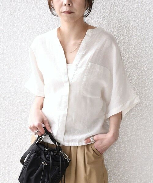 SHIPS / シップス シャツ・ブラウス | SHIPS Colors:〈洗濯機可能〉ユーロリネン (EURO Linen) ドロスト シャツ2◇ | 詳細4