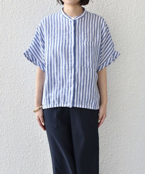 SHIPS / シップス シャツ・ブラウス | 《予約》SHIPS Colors:〈洗濯機可能〉ユーロリネン ドロスト シャツ2◆ | 詳細14