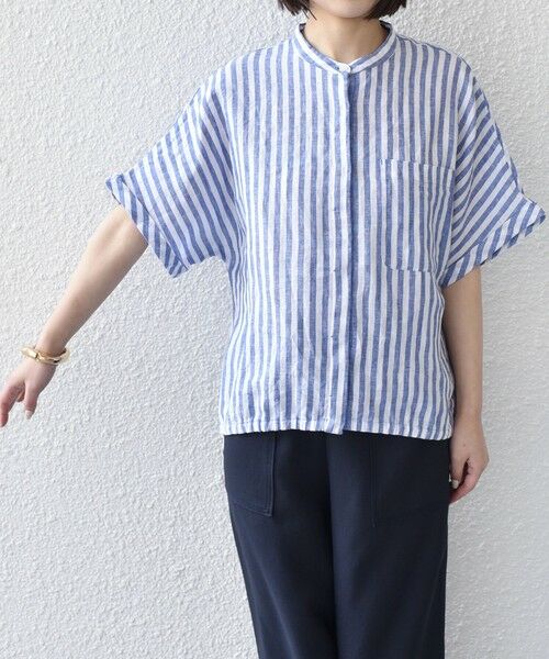 SHIPS / シップス シャツ・ブラウス | 《予約》SHIPS Colors:〈洗濯機可能〉ユーロリネン ドロスト シャツ2◆ | 詳細17