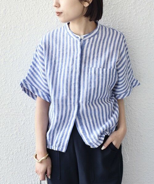 SHIPS / シップス シャツ・ブラウス | 《予約》SHIPS Colors:〈洗濯機可能〉ユーロリネン ドロスト シャツ2◆ | 詳細19